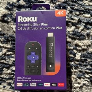 Roku 4K Streaming Stick Plus - Purple and Black